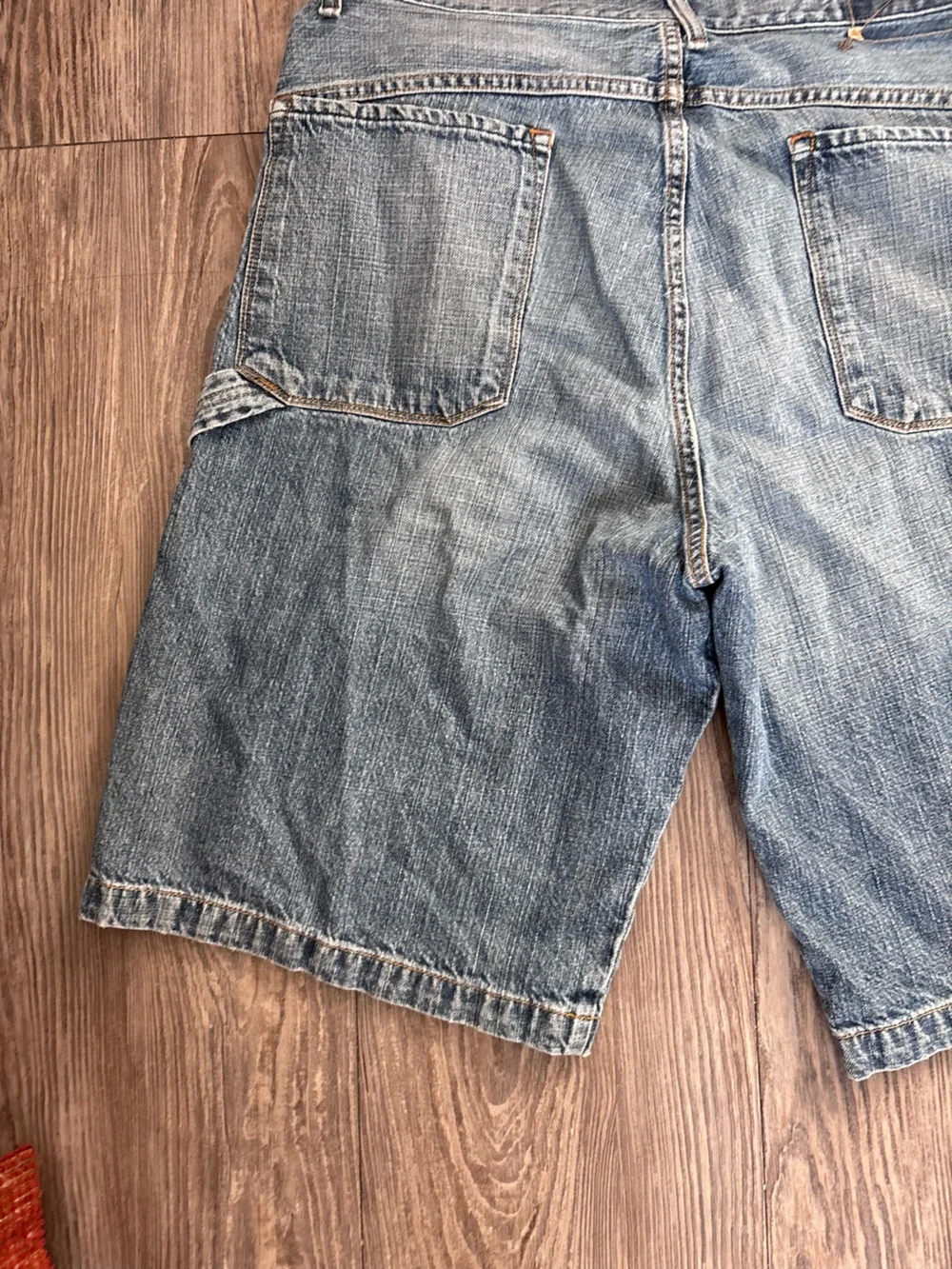 Guess Light Blue Denim Cargo Shorts